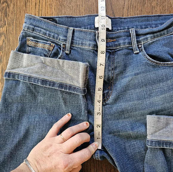 Levi's 515 Capri Cuffed Leg Medium Wash Jeans Size Women's 6 - Picture 7 of 11